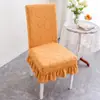 Liquidação de capas universais espessas para mesa de jantar e cadeiras, capas para bancos, conjuntos de almofadas para cadeiras e capas integradas para assento e encosto
