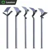 Luzes Solares de Jardim Personalizadas, Luzes de Paisagem LED de Perfil de Alumínio à Prova d'Água para Exterior, Luzes em Forma de 7 para Ruas de Parques Comunitários
