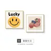 Cara Sonriente Ama Leer Dormitorio Mesita de Noche Pintura Decorativa Curativa Dibujo Animado Habitación Infantil Pintura de Pared Habitación Niño Niña Pintura Colgante
