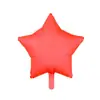 Nova cor fluorescente 18 polegadas coração 19 polegadas estrela de cinco pontas balão de alumínio decoração de festa de aniversário infantil balão