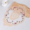 Posavasos de encaje bordado retro francés, tapete para tazón, fondo de fotografía, cubierta de tela decorativa, mantel individual