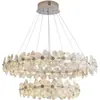 Candelabro de Cristal con Rama Minimalista y Lujoso para Comedor de Villa, Escalera Única, Mesa de Isla de Gama Alta, Lámpara de Techo de Forma Irregular Nueva