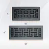 Bestseller Transfronterizo de Amazon/Rejilla Decorativa de Piso de Metal para Ventilación de Aire de Acero con Salida de Aire Ajustable
