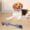 Brinquedo de Corda de Algodão para Cães de Estimação Limpeza de Dentes e Resistente a Molares Corda de Nó para Mastigar Corda Seção Dupla Corda de Algodão Corda para Limpeza de Dentes Brinquedo para Cães