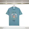 260g Nuevo Producto de Exportación Camiseta de Manga Corta Casablanca con Estampado de Logo de Letra y Camiseta de Manga Corta con Cuello Redondo