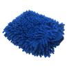 Luvas de lavagem de carro de microfibra chenille azul dupla face, ferramentas de limpeza e manutenção de lavagem de carro de sassafrás chenille