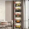 Mueble de Vino para TV de Estilo Chino Nuevo de Gama Alta Decoraciones Lujo Ligero Nuevo 2025 Sala de Estar Entrada de Casa Regalo de Inauguración