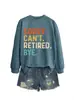 Desculpe, eu Não Posso Me Aposentar. Amazon Wish Site Independente Moda Casual Feminina Nova Blusa de Moletom Outono e Inverno
