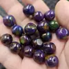 Cuentas Sueltas de Jade Cuadradas Morado-Verdes, Cuentas de Forma Libre tipo Barril de Cuarzo Sugilita Roca Jade Optimizadas, Cuentas para Accesorios de Joyería