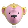 Globo de papel de aluminio con cabeza de oso tridimensional 3D, cabeza de león, cabeza de mono, cabeza de animal, diseño de cumpleaños, globo de película de aluminio al por mayor