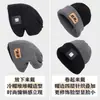 Chapéu de tricô feminino para inverno, gorro versátil de dupla face, chapéu de lã quente para proteger as orelhas no outono e inverno, chapéu slouchy estilo coreano