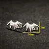 Novos brincos de aço inoxidável para comércio exterior com recorte de floco de neve simples, nota musical, coração, borboleta, cachorro de estimação em estoque para atacado