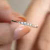 Anel Bordado com Diamantes Céu Estrelado para Mulheres, Versátil Estilo Ins Anel Brilhante com Índice de Diamante, Anel Ajustável, Atacado, Sensação de Nicho de Alto Padrão