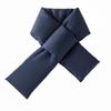 Bufanda Cruzada Doble Xianfeilan para Mujer Invierno Gruesa Cálida Color Puro Alta Gama Versátil Algodón Plumón Protector de Cuello Bufanda para Pareja