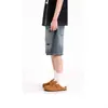 Shorts de Mezclilla Rectos Desgastados y Rasgados para Hombre, Novedad Verano 2026 Estilo Americano Moderno Sueltos de Pierna Ancha Pantalones de Cinco Puntos