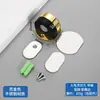 Tope de puerta superior de acero inoxidable sin perforaciones Tope de puerta de succión al suelo tipo Tortuga con resistencia magnética para puerta, goma gruesa anticolisión, tope de puerta montado en el suelo