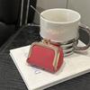Nueva Mini Bolsa Compacta Dorada Pendientes Anillo Collar Caja de Joyería Billetera para Monedas Bolsa de Almacenamiento Portátil de Gama Alta
