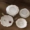 Hoja de Amapola Concha Pétalo Flor Bandeja de Almacenamiento Molde de Silicona DIY Plato de Aromaterapia Adorno Molde de Yeso