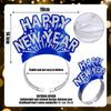 Diadema de Feliz Año Nuevo Transfronteriza Suministros para Fiesta de Navidad Decoración de Ambiente happynewyear Sombrero de Papel de Color