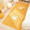 Cobertor de Cabeceira de Veludo Estilo Creme Selecionado Cuidadosamente, Tapete Grosso de Pelúcia para Inverno, Cobertor Antiderrapante para Quarto, Tapete de Chão Tatami