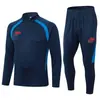 2421 Traje de Treinamento de Futebol com Placa Leve Estampa Terno Adulto Traje de Futebol com Placa Leve Traje de Competição Esportiva Traje de Treinamento com Meio Zíper