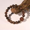 Pulsera estilo nacional con tótem de pera negra, pulsera de madera estilo chino nuevo, rosario de juego de texto para hombres y mujeres, pulsera retro para parejas, venta al por mayor