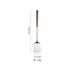 Espátula y Cuchara de Acero Inoxidable 304 con Mango de Madera de Nogal, Utensilios de Cocina para Uso Doméstico, Espátula Anti-quemaduras, Espumadera para Olla Caliente, Espátula para Champiñones