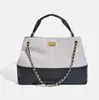 Estilo Tweed Cadena Commuter Gama Alta Piel de Cabra Bolso de Hombro Gran Capacidad Gamuza Nuevo Bolso Cruzado de Mujer Cubo Piel Genuina