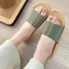 Novas Chinelas de Linho 2026 para Mulheres, Sandálias de Solado Grosso de Casal para Uso Doméstico, Antiderrapantes para Interior, Confortáveis para Todas as Estações