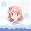 Madoka Magica Kaname Madoka Robot de Cuerda de Acrílico Caminante Figura Mercancía de Celebridad