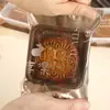Saco para Embalagem de Bolo da Lua da Reunião de Meio Outono, Saco Selado em Formato de Coelho Dourado, Saco Transparente Estilo Cantonês para Embalagem de Bolo da Lua Assado