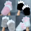 Guantes de Peluche Chirriantes con Forma de Pata de Gato Lindos para Convenciones de Anime, Accesorios de Cosplay, Guantes de Dibujos Animados, Transfronterizo