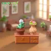 Serie de Muebles Miniatura de Mimbre para Armario para Paisajes en Miniatura, Accesorios de Decoración DIY para Casas de Muñecas, Adornos de Escritorio Mini