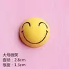 Insignia de Cara Sonriente Amarilla Grande de Resina Accesorios para Niños Adorno para Caja de Almacenamiento DIY Accesorios Imán para Refrigerador diy