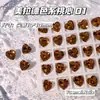 Pedras Strass de Cristal de Vidro K9 de Alta Qualidade nas Cores Café Maillard para Outono e Inverno, Pedras Strass Imitação Coração com Ponta Traseira 10*10 para Decorações de Nail Art