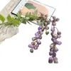 Arreglo de Escena con Flores Artificiales, Flores Falsas Serie Morada para Celebraciones de Bodas, Arreglos Florales de Piso, Flores para Decoración de Escena de Salón de Bodas