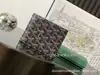 Carteira Dente de Cachorro Estampada Porta-Cartões Curto Dobrável Porta-Cartões Porta-Cartões de Visita Porta-Moedas Mesmo Estilo para Homens e Mulheres Fornecimento Transfronteiriço