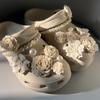 Accesorios para Zapatos Croc Hebilla para Zapatos DIY de Alta Gama Lazo de Perlas Flor para Zapatos Azalea Adaptable Venta al por Mayor Tridimensional Desmontable