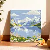 Selección transfronteriza: Tamaño 20*20 pintura al óleo digital de paisaje DIY para colorear a mano alivio del estrés curación pintura decorativa acrílica