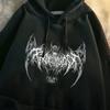 Sudadera con capucha vintage, holgada, informal, combinable, para parejas, estudiantes, con forro polar, tendencia