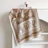 Xale estilo étnico com estampa de paisley e flor de caju, espessado para outono e inverno, feito de cashmere sintético, dupla face, com design requintado de renda e franja