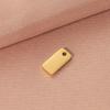 Colgante rectangular de acero inoxidable pulido con forma de cola transfronteriza, joyería hecha a mano, accesorios de bricolaje, 5 x 10 mm