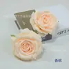 Flor de rosa simulação com borda enrolada 12cm rosa flor de casamento material parede de flores caixa de flores conjunto de projeto arranjo de flores para bonsai DIY