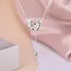 Colar com Pingente de Laço e Franja em Prata S925 para Mulheres 2025 Novo Design Original Nicho Corrente de Clavícula de Alta Qualidade Acessório