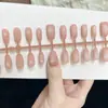 Unhas Vestíveis com Flocos de Neve Foscos e Cor de Base Universal, Sensação Elegante e de Alto Padrão, Spray de Esmalte em Gel, Pontas de Unha Pré-Fabricadas em Todos os Tamanhos
