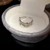 Anillo Abierto de Tres Capas con Estrella de Zirconia Coreana, Anillo Sencillo y de Alta Gama para el Dedo Índice, Temperamento de Nicho, Joyería Versátil para Mano al por Mayor