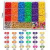 Amazon Juego de arcilla suave de 24 compartimentos Serie de espaciadores navideños de perlas de imitación Caja de juego material de cuentas para cadena de teléfono móvil DIY