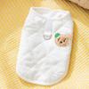 Japonés y Coreano Lindo Otoño e Invierno Perro Oso Chaleco Chaleco Camiseta Interior Set de Dos Piezas Gato Forro Polar Ropa para Perro Mascota
