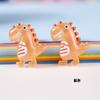 Acessórios de Resina DIY Animal de Desenho Animado Dinossauro Pequeno Acessórios de Rosto Brilhante Decoração de Capa de Celular Patch Pingente de Chaveiro