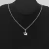 Joias Transfronteiriças Europeias e Americanas Colar Estrela Doce e Cool Diamante Colorido Corrente de Prata Acessórios com Design Retrô Atacado